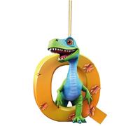 Zkydhbd 26 lettres en forme d'animal pour sapin de Noël, décoration de voiture, ornement en acrylique, pendentif à suspendre 2024, cadeau du Nouvel An, pendentif animal