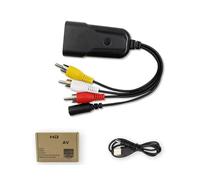 Zkydhbd Adaptateur portable HDTV vers AVI Convertisseur composite Offre une vidéo et un son clairs 1080p sans câbles supplémentaires Processeur vidéo dense