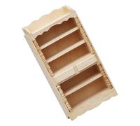 Zkydhbd Armoire en bois réaliste 1/12 faite à la main miniature pour cuisine, chambre à coucher, accessoires de photographie, décoration de maisons de poupée en bois