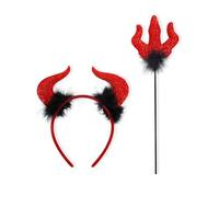 Zkydhbd Bandeau de cosplay diable pour garçon et fille adulte - Accessoires de déguisement d'Halloween pour carnaval