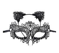 Zkydhbd Bandeau ergonomique en tissu respirant et décoratif pour Halloween, bal masqué, fête, costume réutilisable en dentelle