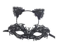 Zkydhbd Bandeau ergonomique en tissu respirant et décoratif pour Halloween, bal masqué, fête, costume réutilisable en dentelle