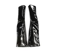 Zkydhbd Bas de cuisse en faux latex brillant effet mouillé avec fermeture éclair pour femme, multicolore, L
