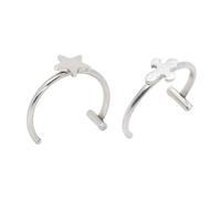 Zkydhbd Bijou de lèvre punk à clipser - Accessoire de corps unique - Design gothique - Texture en acier inoxydable - Pour tous les jours - Bijoux de corps en acier inoxydable, taille unique, Comme