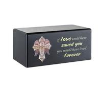 Zkydhbd Boîte funéraire en bois pour chats avec inscription « Memorial Word » - Urnes funéraires pour animaux de compagnie