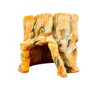 Zkydhbd Bol d'alimentation en forme de dragon barbu pour reptiles, terrarium, lézards, habitat, souche d'arbre en résine, décoration de terrarium