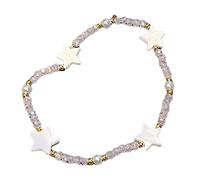 Zkydhbd Bracelet en résine avec perles en forme d'étoile - Pour fête de mariage - À porter au quotidien, taille unique, Comme décrit