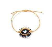 Zkydhbd Bracelet réglable avec perles rondes uniques pour elle, lui, amitié, amour, breloque en cristal blanc, taille unique, Comme décrit