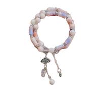 Zkydhbd Bracelet tendance sur le thème du bambou avec de délicates sculptures de feuilles pour les femmes qui apprécient les patrimoines culturels, taille unique, Comme décrit