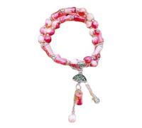 Zkydhbd Bracelet tendance sur le thème du bambou avec de délicates sculptures de feuilles pour les femmes qui apprécient les patrimoines culturels, taille unique, Comme décrit