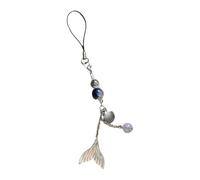 Zkydhbd Breloque artistique pour téléphone portable avec pampilles élégantes et légères en forme de queue de poisson. Accessoire tendance pour téléphone portable