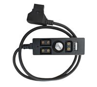 Zkydhbd Câble convertisseur de batterie robuste avec sortie et double capacité de charge, alimentation D Tap avec sortie USB