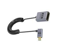 Zkydhbd Câble de caméra spiralé version 2.1 Microed vers la norme 8K60Hz 48Gbps Transmission prend en charge la dynamique HDRCoaxial Structure dynamique