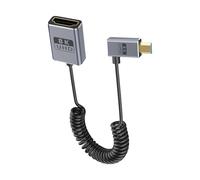 Zkydhbd Câble de caméra spiralé version 2.1 Microed vers la norme 8K60Hz 48Gbps Transmission prend en charge la dynamique HDRCoaxial Structure dynamique