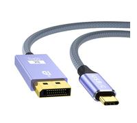 Zkydhbd Câble d'extension USB C vers DisplayPort 1.4 mâle vers mâle prend en charge 8K @ 60 Hz 4K @ 144 Hz 2K @ 165 Hz pour moniteurs de jeu câble DisplayPort