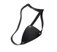 Zkydhbd Cache-œil médiéval en cuir synthétique pour homme et femme - Pour Halloween et cosplay, Gauche, taille unique