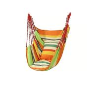 Zkydhbd Chaise lit pliable à suspendre avec 2 traversins et un cadre de rangement pour la maison, le repos dans le jardin, chaise de réception dense et facile à ranger