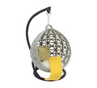 Zkydhbd Chaise suspendue de salon - Meubles de maison de poupées miniatures - Accessoires de jeu de simulation - Scène de vie - Jeu de rôle - Collection Hobby - Maisons de poupées - Panier suspendu