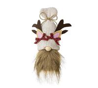 Zkydhbd Chapeau de coquillage de Noël accrocheur en bois de renne sans visage pour vitrine ou maison avec esprit de vacances Décoration d'intérieur festive