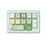 Zkydhbd Clavier de jeu mécanique programmable 12 petits claviers 2,4 GHz 3 modes avec rétroéclairage et touches de raccourci personnalisables Clavier mécanique personnalisé