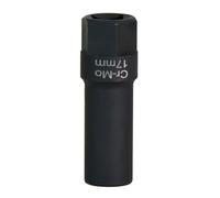 Zkydhbd Clé à douille convetter, raccord carré 1,27 cm, pour retrait d'écrous 17 mm, adaptateur à douille à 7 angles, clé à cliquet en acier