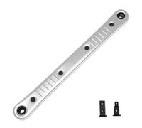 Zkydhbd Clé décalée robuste avec adaptateurs d'entraînement carrés de 6,35 mm et 9,5 mm pour mécaniciens en espace restreint (120 Nm) Clé à cliquet pour espace étroit
