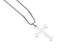 Zkydhbd Collier avec croix espagnole symbolisant la foi et alliage protecteur pour un usage quotidien ou cérémonies religieuses, as show, Métal