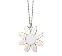 Zkydhbd Collier avec pendentif assorti pour couple inspiré de l'amour, motif floral transfert de chaleur, accessoire tendance