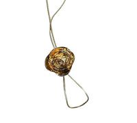 Zkydhbd Collier avec pendentif camélias réglable symbolisant l'élégance et la noblesse avec des motifs à tirer pour un style polyvalent, as show, Métal