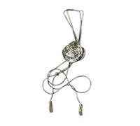 Zkydhbd Collier avec pendentif camélias réglable symbolisant l'élégance et la noblesse avec des motifs à tirer pour un style polyvalent, as show, Métal