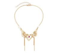 Zkydhbd Collier élégant avec pendentif en forme de cœur délicat - Chaîne tendance scintillante pour tous les jours, rendez-vous, fêtes, collier populaire, accessoire de bijoux, taille unique, Comme