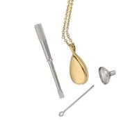 Zkydhbd Collier en acier inoxydable robuste en forme de bouteille de parfum avec pendentif géométrique gravé - Accessoire de bijoux pour femme tendance, as show, Acier inoxydable