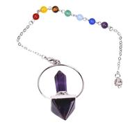 Zkydhbd Collier pyramidal hexagonal en pierre de cristal naturel, chaîne polyvalente, bijou pour femme, accessoire de mode unisexe, taille unique, Comme décrit, Comme décrit.