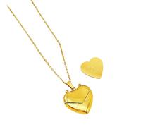 Zkydhbd Collier ras du cou avec médaillon en forme de cœur gravé pour la Saint-Valentin, as show, Acier titane