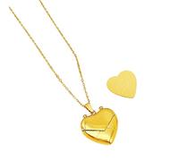 Zkydhbd Collier ras du cou avec médaillon en forme de cœur gravé pour la Saint-Valentin, as show, Acier titane