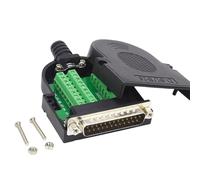 Zkydhbd Connecteurs DB25 RS232 Module adaptateur de bornier D-SUB 25 broches RS232 mâle/femelle sans adaptateur à souder