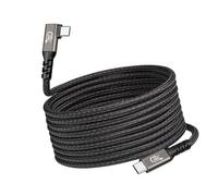 Zkydhbd Cordon de transfert de données 240 W 40 Gbit/s à angles droits pour une charge rapide et un affichage 8 K - Gestion efficace des câbles de bureau - Synchronisation des données haute vitesse