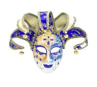 Zkydhbd Costume de bal masqué vintage vénitien, bouffon, carnaval, cosplay, fête d'Halloween pour femmes et hommes, décorations murales