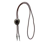 Zkydhbd Cravate occidentale populaire punk en cuir vintage pierre cravate pour le sport et les tenues décontractées, cadeaux pour hommes, Noir , taille unique