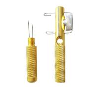 Zkydhbd Dispositif de fixation de nœuds de pêche portable ergonomique antidérapant en métal pour les amateurs d'eau douce et les attaches de ligne compactes