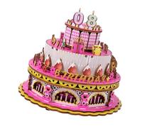 Zkydhbd DIYer Boîte à musique en bois à manivelle pour les amateurs de créativité et décoration de la maison Cadeau horloge mélodies