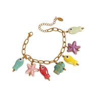 Zkydhbd Dopamine Inspire Bracelet de perles en céramique colorées pour améliorer l'humeur et mettre en valeur la personnalité unique des femmes à la mode, as show, Perles