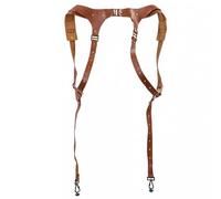 Zkydhbd Double harnais pour appareil photo - Pour photographes - Confortable à porter - Gauche/Droite/Double Harnais d'épaule en cuir, Épaules, taille unique