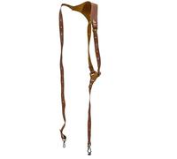 Zkydhbd Double harnais pour appareil photo - Pour photographes - Confortable à porter - Gauche/Droite/Double Harnais d'épaule en cuir, Épaule gauche, taille unique