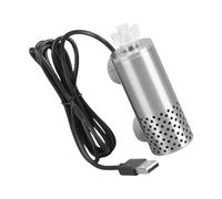 Zkydhbd Écumoire électrique pour aquariums de poissons - Alimenté par USB - En acier inoxydable - Avec ventouse - Écumoire électrique USB