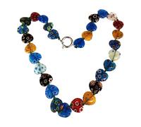 Zkydhbd Élégant collier de perles vintage délicat en verre - Chaîne de cou portable pour embellir n'importe quelle tenue, as show, Verre/émaillé