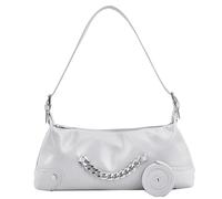 Zkydhbd Élégant petit sac à bandoulière sous les aisselles rétro chaîne sac à main PU fourre-tout pour les personnes avant-gardistes pour filles aisselles personnalisé et de bon goût, Argenté., One