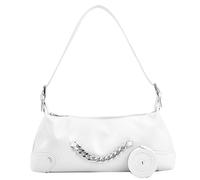 Zkydhbd Élégant petit sac à bandoulière sous les aisselles rétro chaîne sac à main PU fourre-tout pour les personnes avant-gardistes pour filles aisselles personnalisé et de bon goût, blanc, One Size