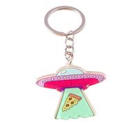 Zkydhbd Élégant porte-clés Alien Craft en acrylique, design minimaliste de science-fiction, anneaux légers et élégants, accessoire cadeau pour usage quotidien, porte-clés portable essentiel pour clés