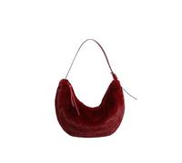 Zkydhbd Élégant sac à bandoulière d'hiver pour femme en fausse fourrure sac sous les bras en peluche design confortable en peluche pour femme, Rouge, One Size
